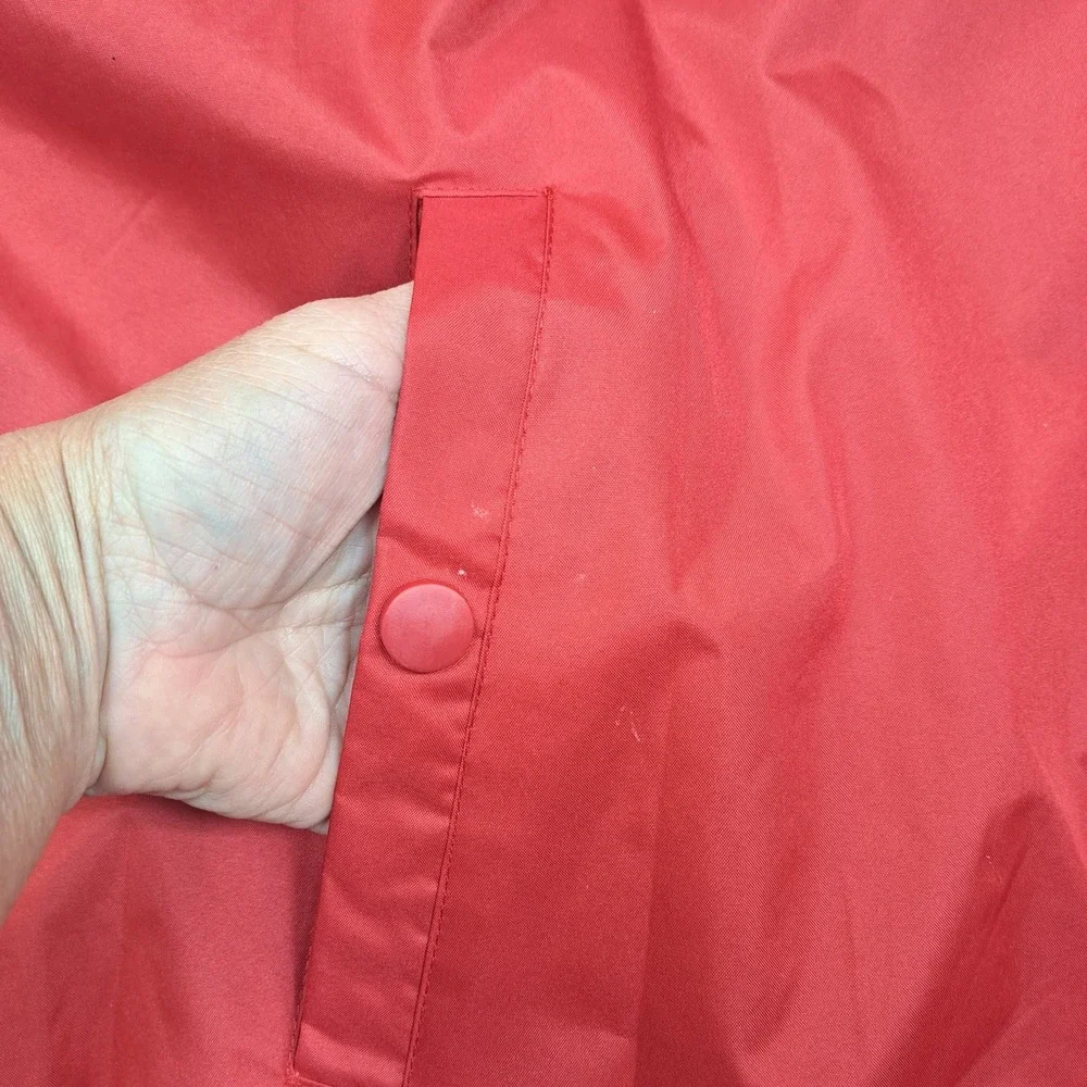 US Polo Assn Mens Windbreaker Jacket Red Hooded Mesh Lined XL 105453P2